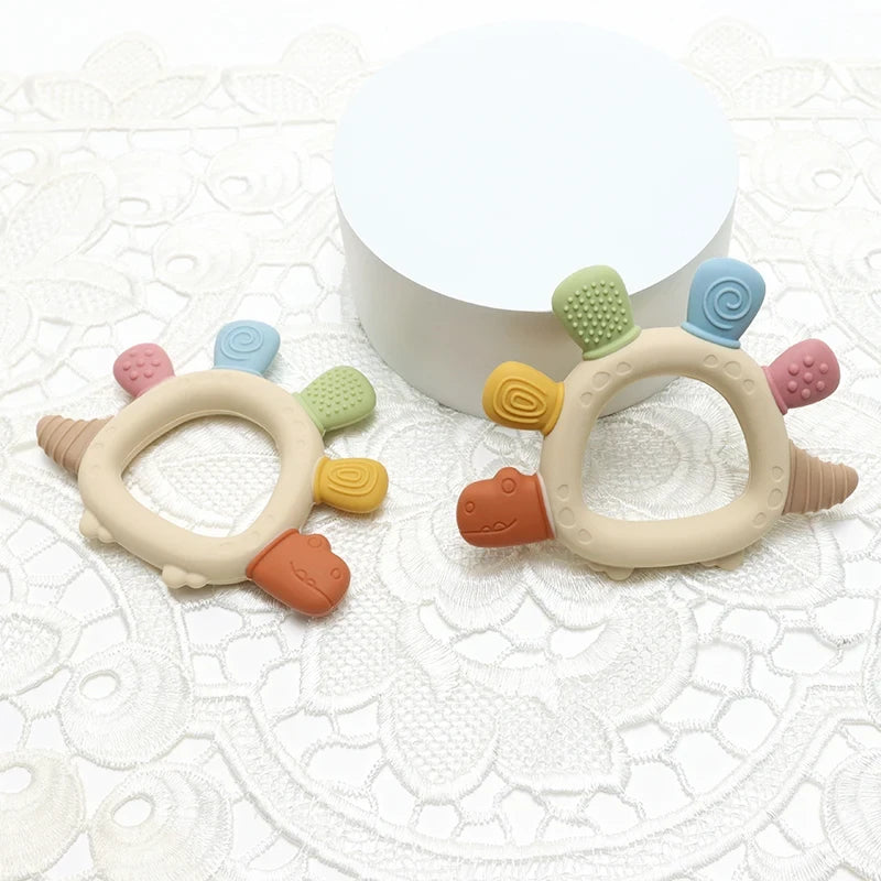 Silicone Dino Teether